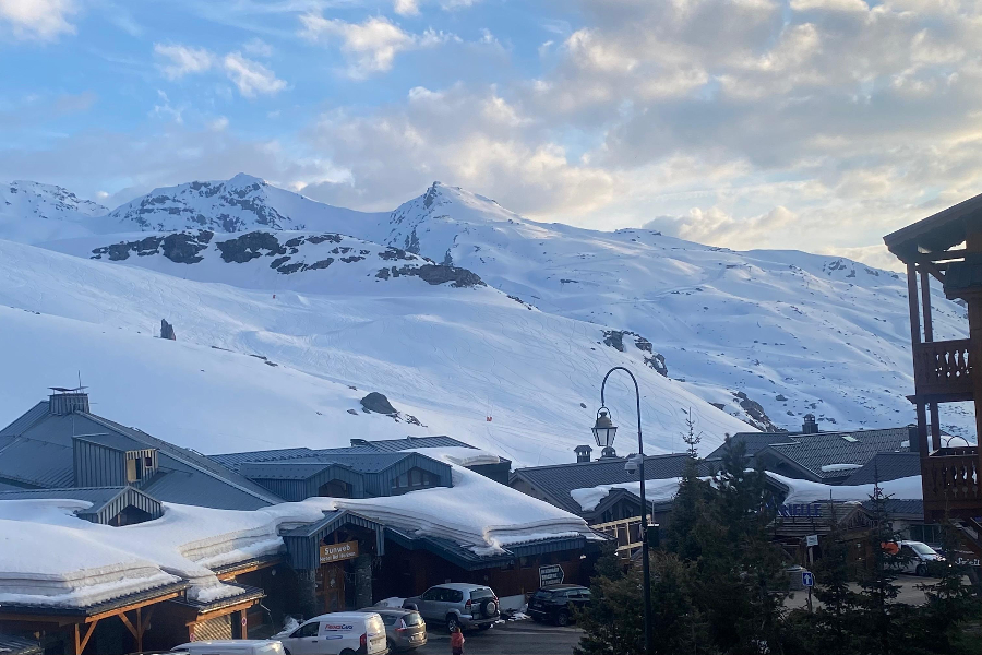 Het uitzicht bij Val Thorens