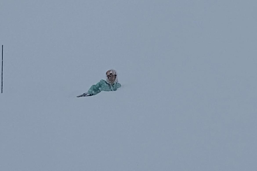 Sneeuwval in Les Trois vallées