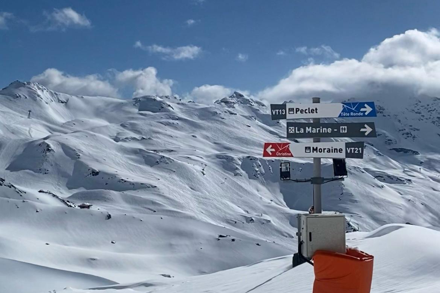 Het skigebied Les Trois Vallées